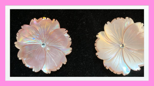 WindyWeights: Patricia Pink Mother of Pearl Flower